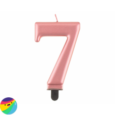 Svečka rose gold št. 7